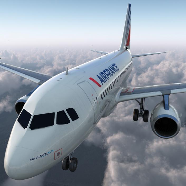 Airbus A318 Air France 3D