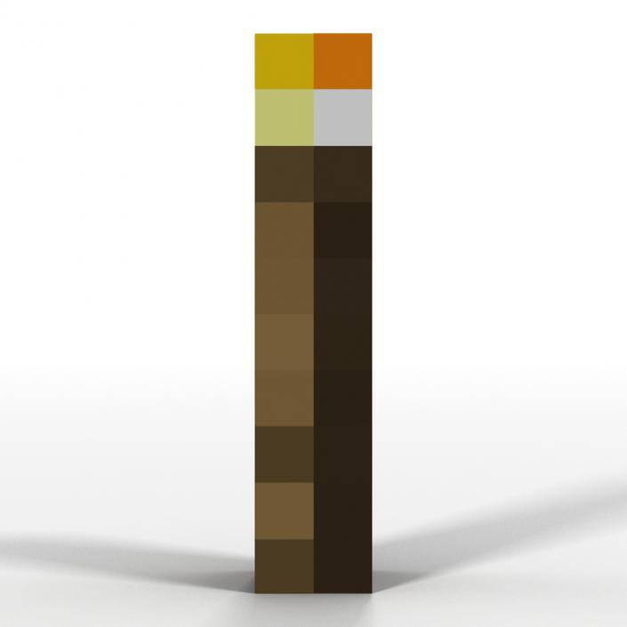 3D model Minecraft Torch