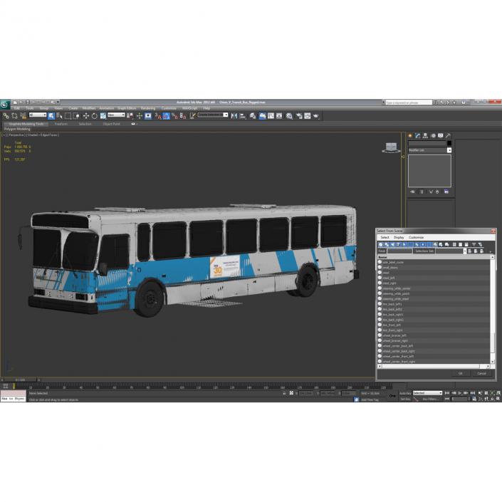 3D model Orion V Transit Bus Simple Interior