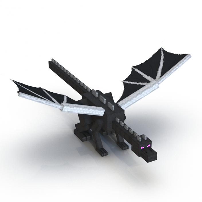 Minecraft Ender Dragon Rigged 3D model