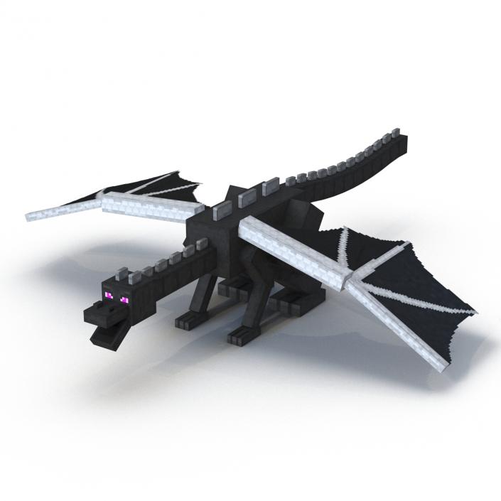 Minecraft Ender Dragon Rigged 3D model