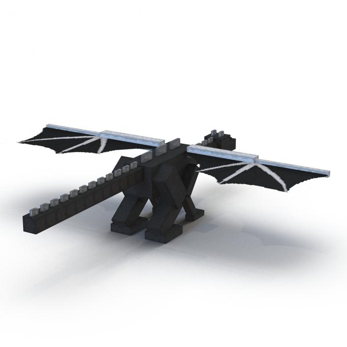 Minecraft Ender Dragon Rigged 3D model