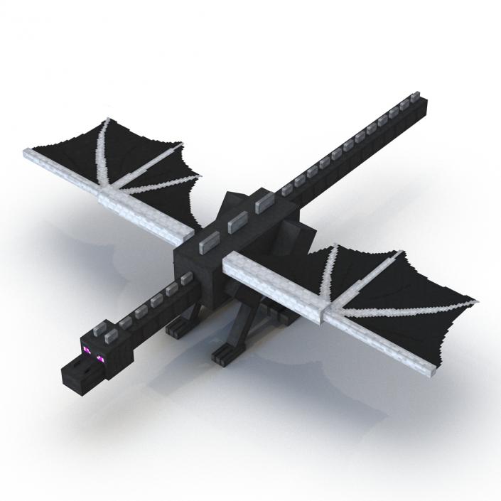 Minecraft Ender Dragon Rigged 3D model