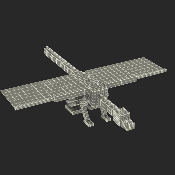 Minecraft Ender Dragon Rigged 3D model