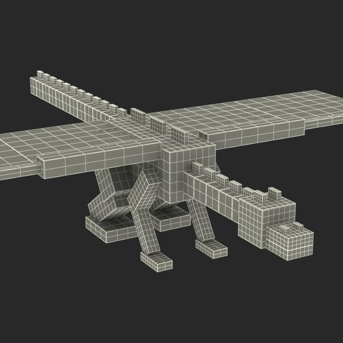 Minecraft Ender Dragon Rigged 3D model