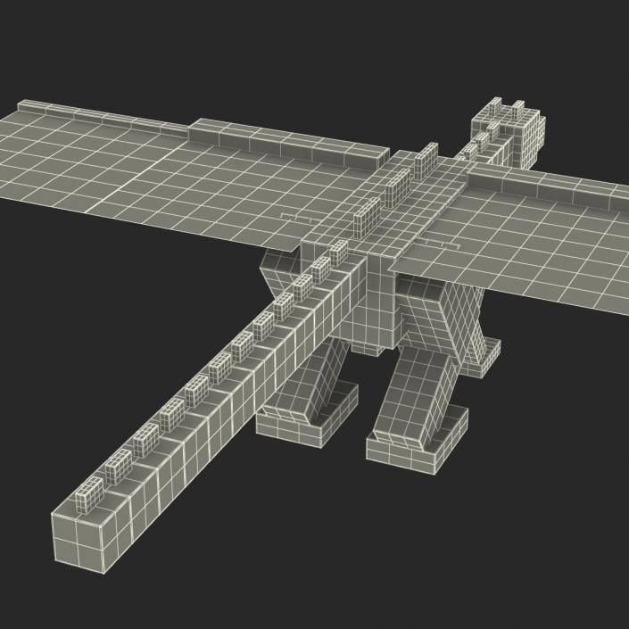 Minecraft Ender Dragon Rigged 3D model