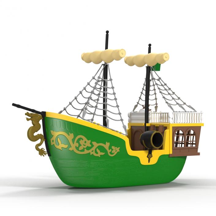 Toy Sailboat 3 3D model