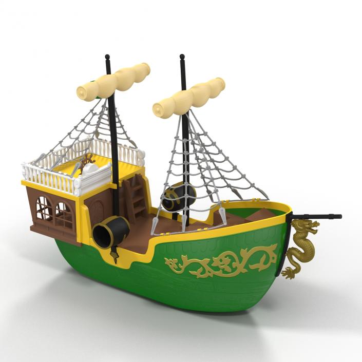 Toy Sailboat 3 3D model