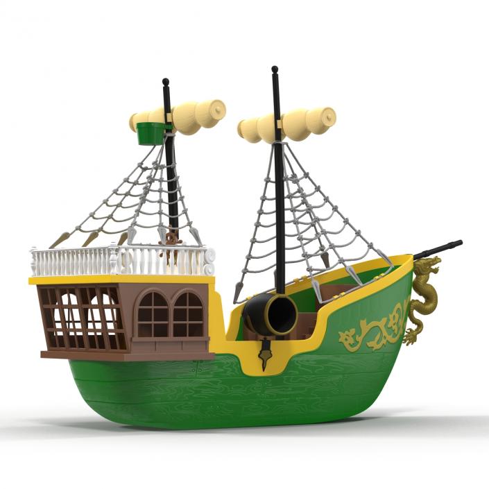 Toy Sailboat 3 3D model