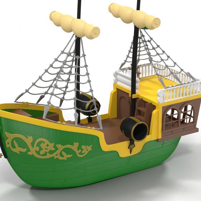 Toy Sailboat 3 3D model