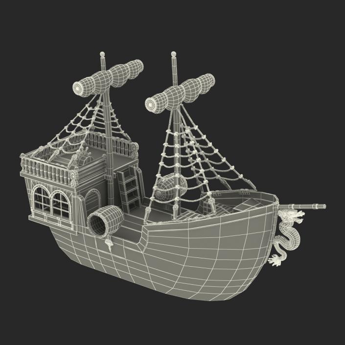 Toy Sailboat 3 3D model