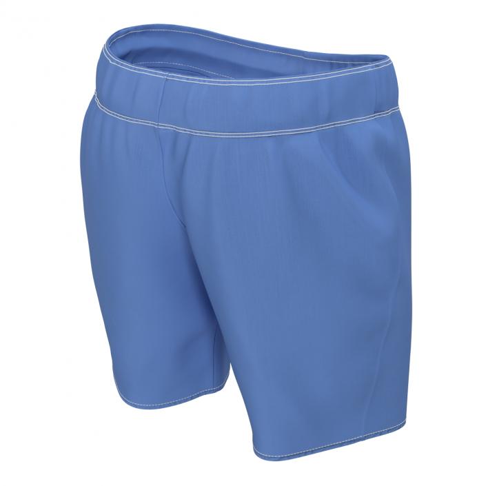 3D Mens Swim Trunks Blue