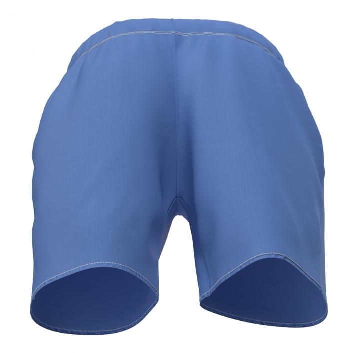 3D Mens Swim Trunks Blue