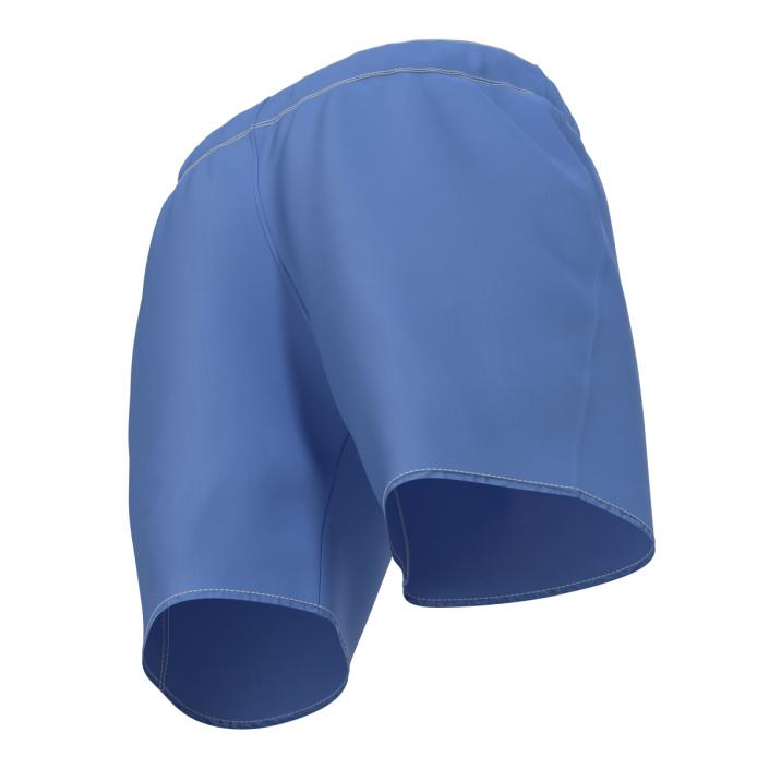 3D Mens Swim Trunks Blue