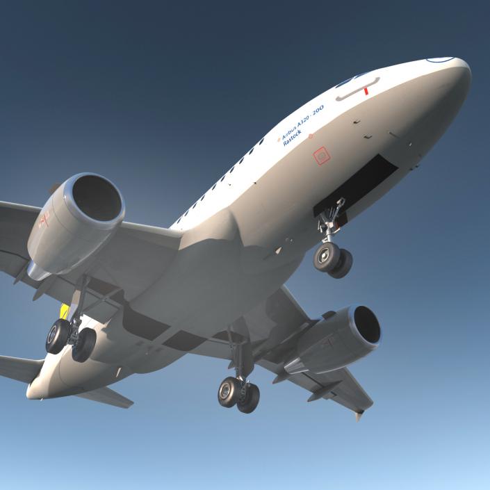 3D Airbus A321 Lufthansa