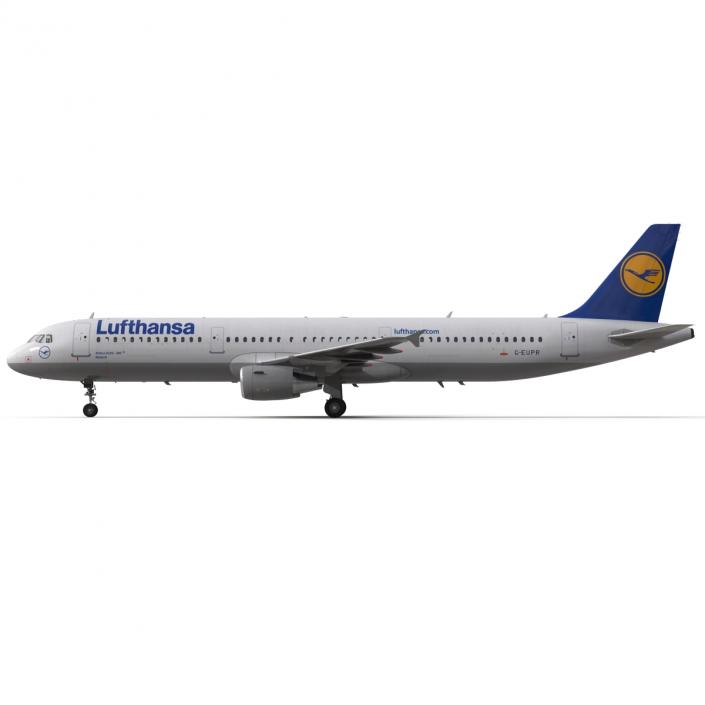 3D Airbus A321 Lufthansa