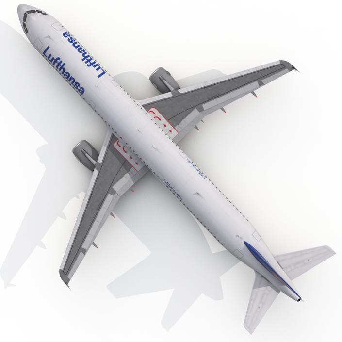 3D Airbus A321 Lufthansa