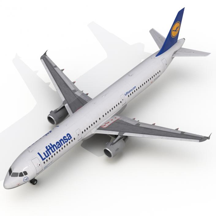 3D Airbus A321 Lufthansa