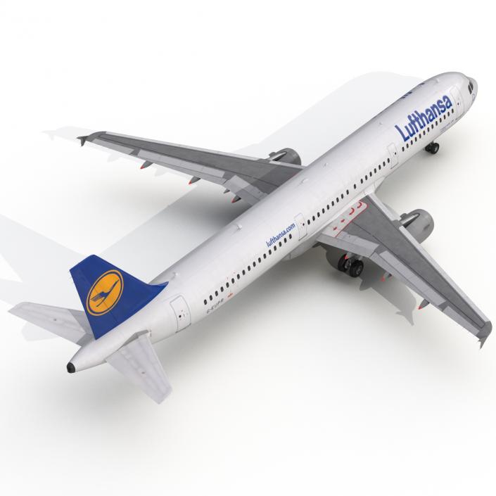 3D Airbus A321 Lufthansa