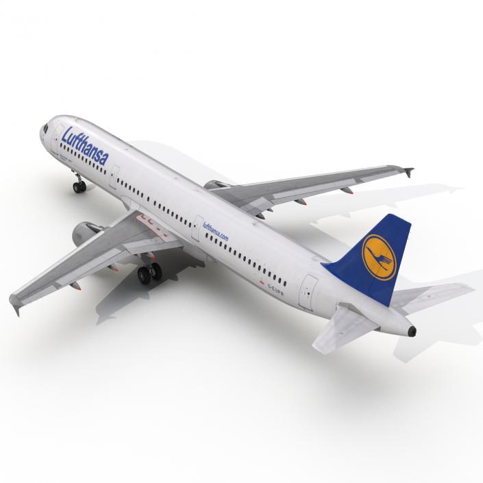 3D Airbus A321 Lufthansa