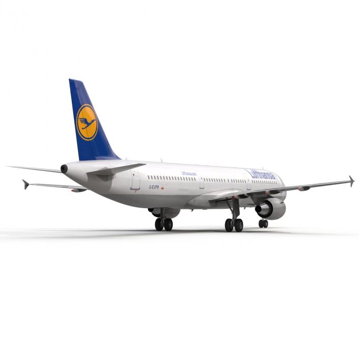 3D Airbus A321 Lufthansa