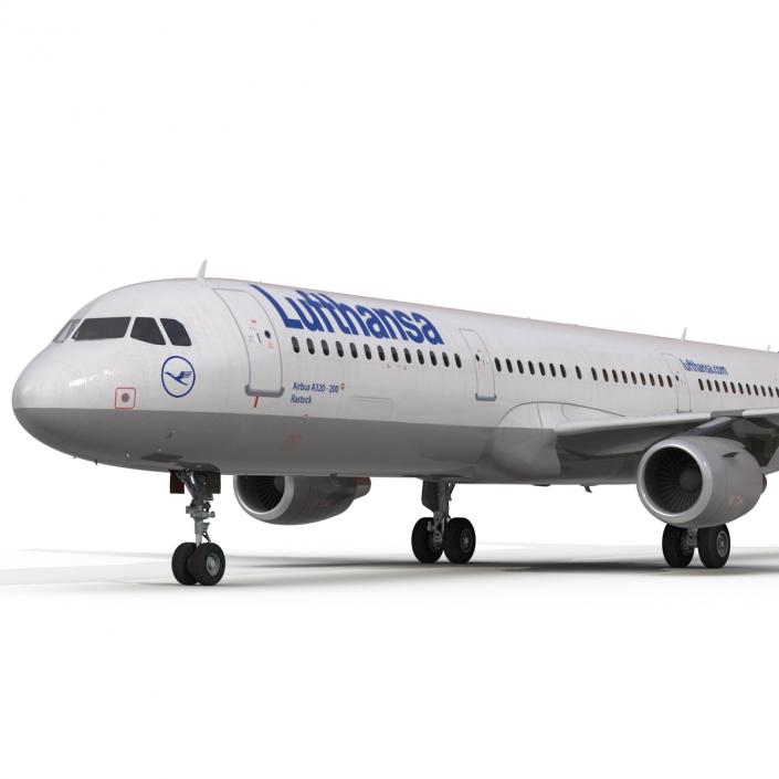 3D Airbus A321 Lufthansa