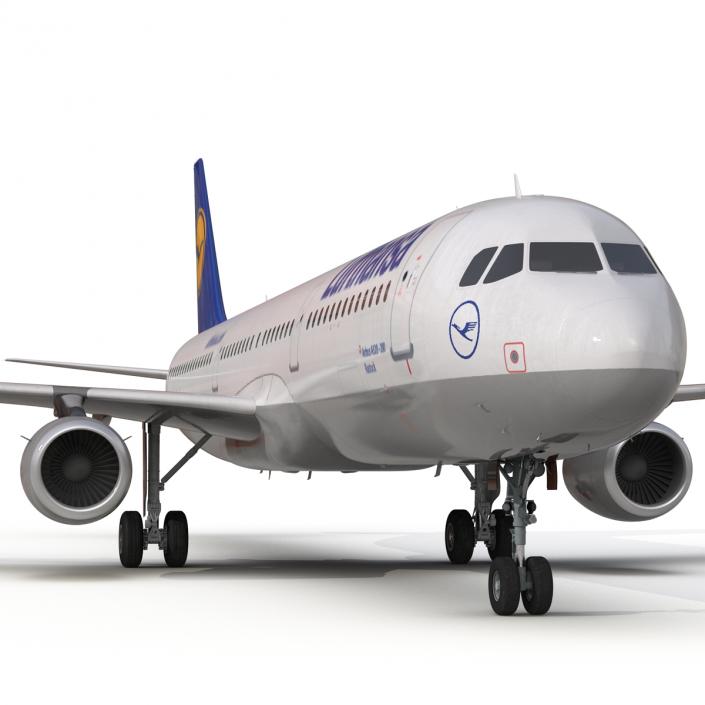 3D Airbus A321 Lufthansa