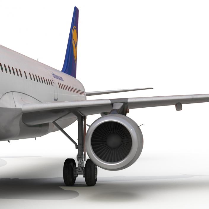 3D Airbus A321 Lufthansa