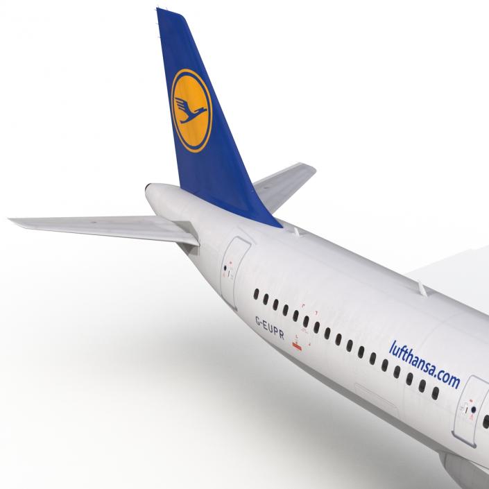 3D Airbus A321 Lufthansa