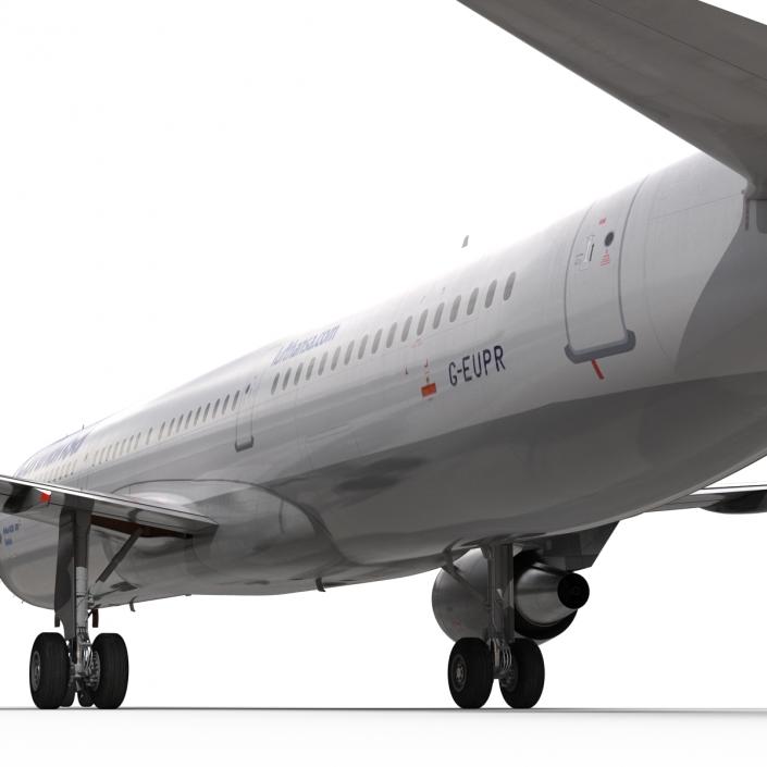 3D Airbus A321 Lufthansa