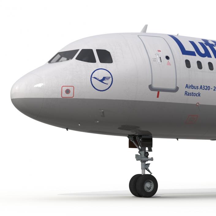 3D Airbus A321 Lufthansa