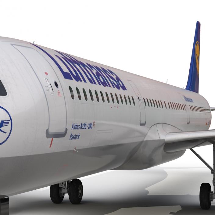 3D Airbus A321 Lufthansa