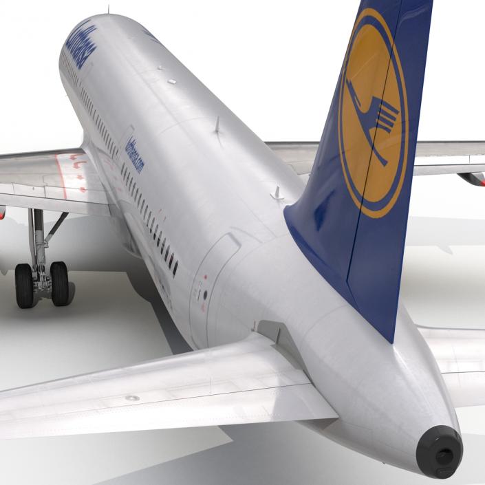 3D Airbus A321 Lufthansa