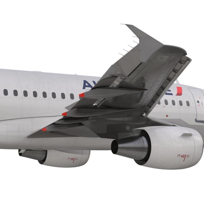 Airbus A318 Air France Rigged 3D model