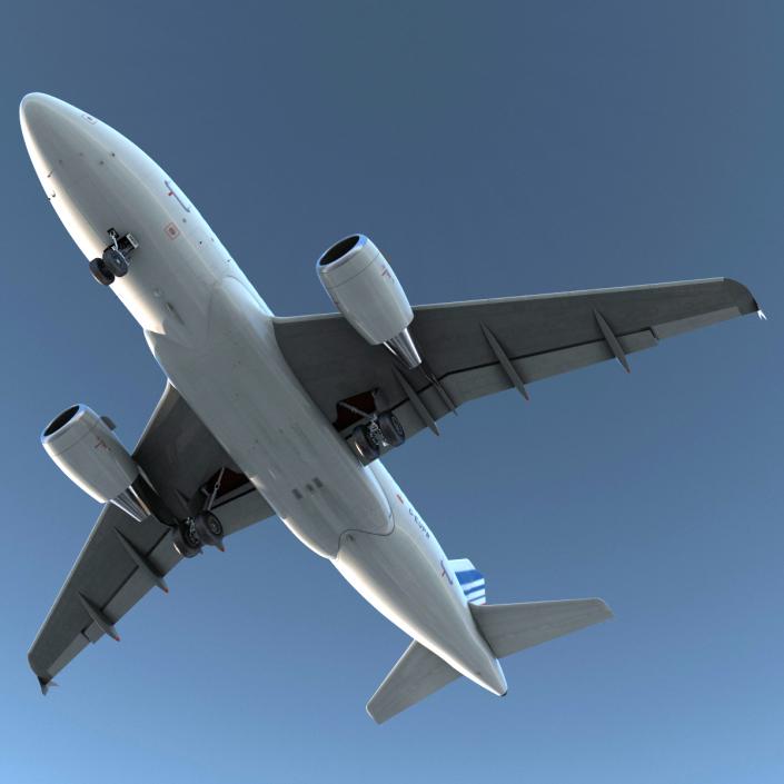 Airbus A318 Air France Rigged 3D model