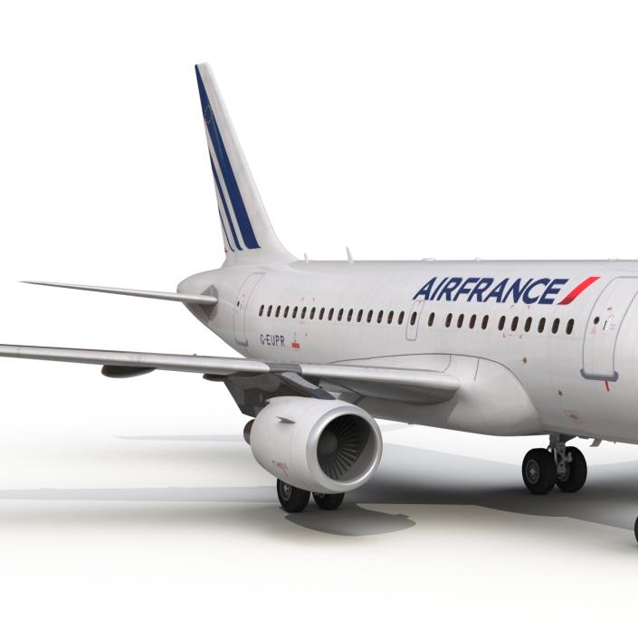 Airbus A318 Air France Rigged 3D model