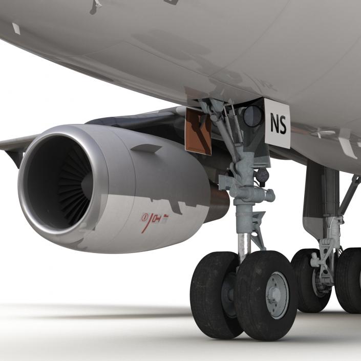 Airbus A318 Air France Rigged 3D model