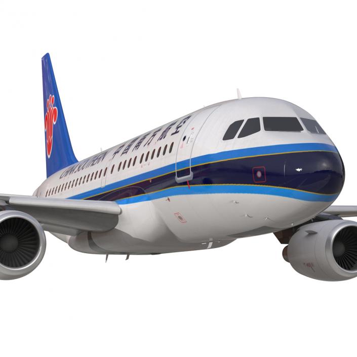 Airbus A318 China Southern Airlines Rigged 3D