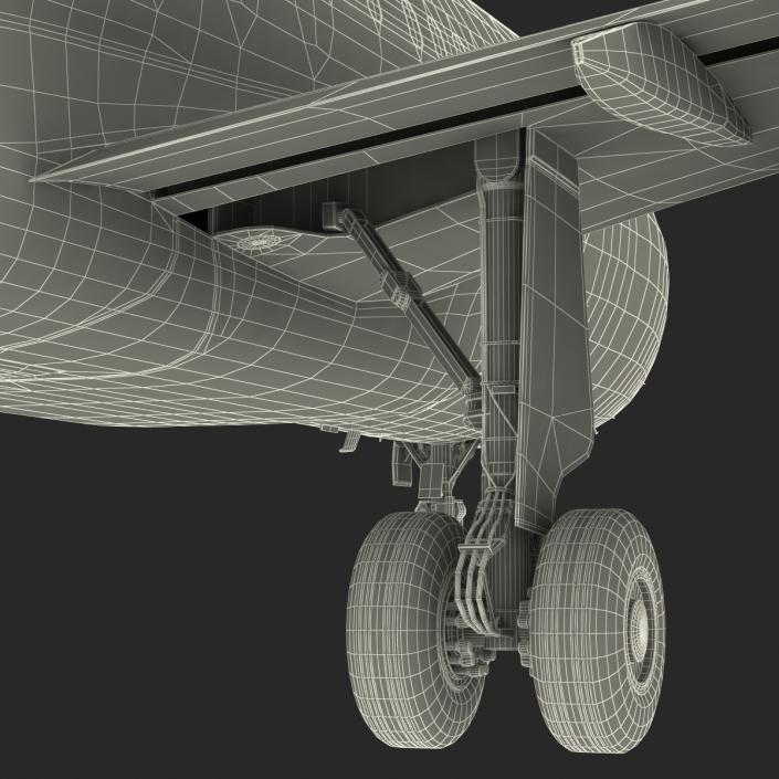 Airbus A318 China Southern Airlines Rigged 3D