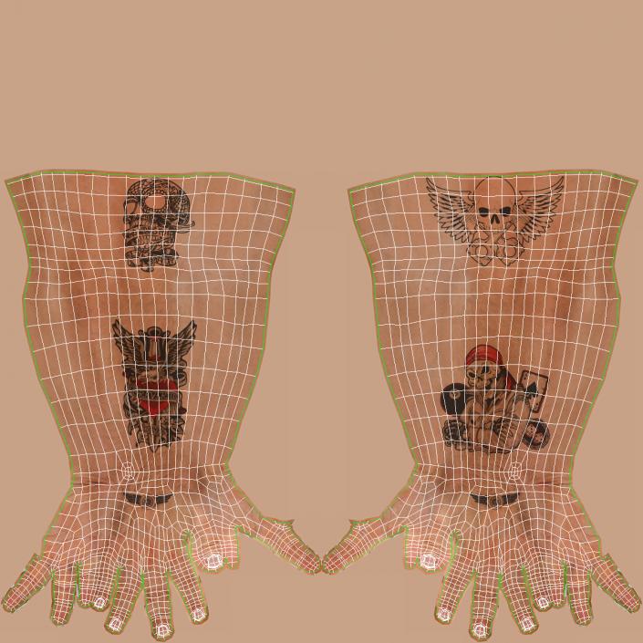 3D Biker Hands