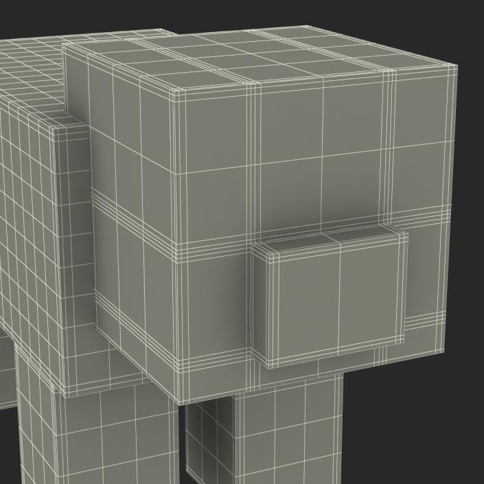 3D Minecraft Pig model