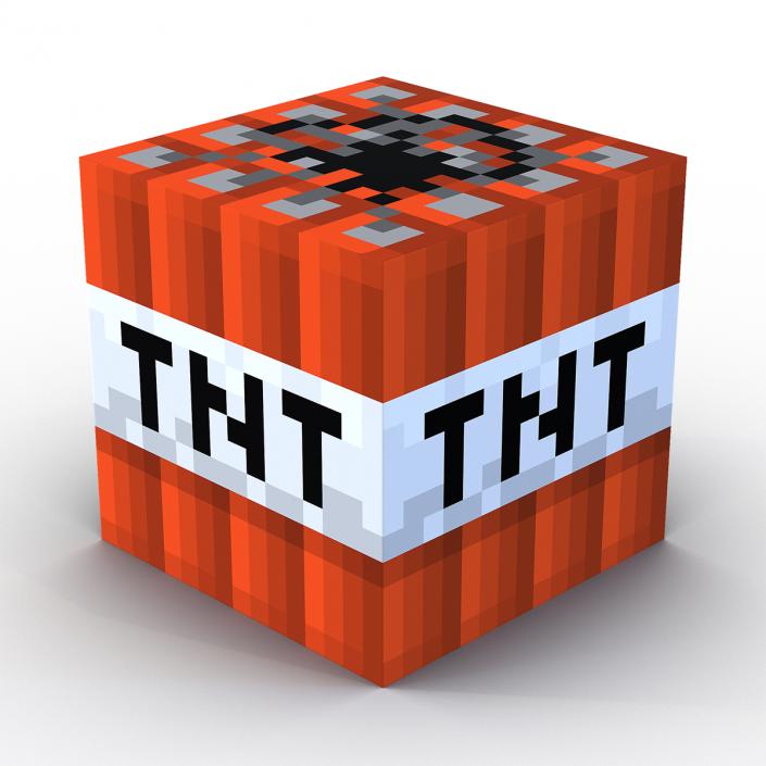 3D Minecraft TNT model