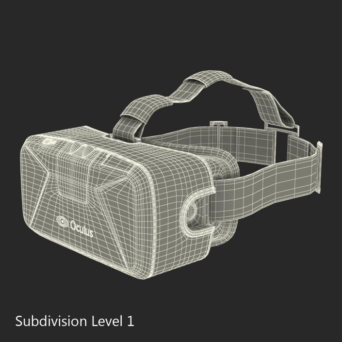 Virtual Reality Headset Oculus DK2 3D model