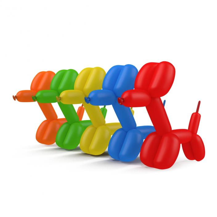 3D Balloon Dogs Set