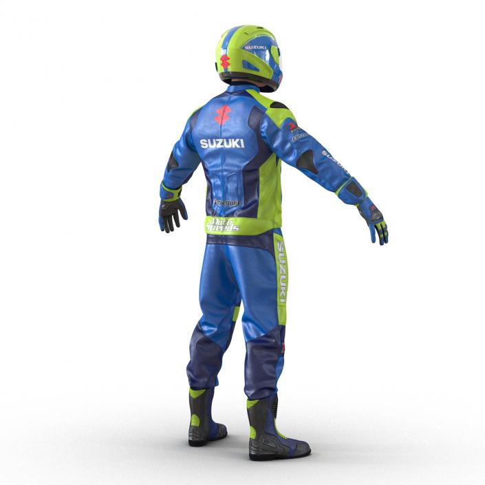 3D Motorcycle Rider Rigged model