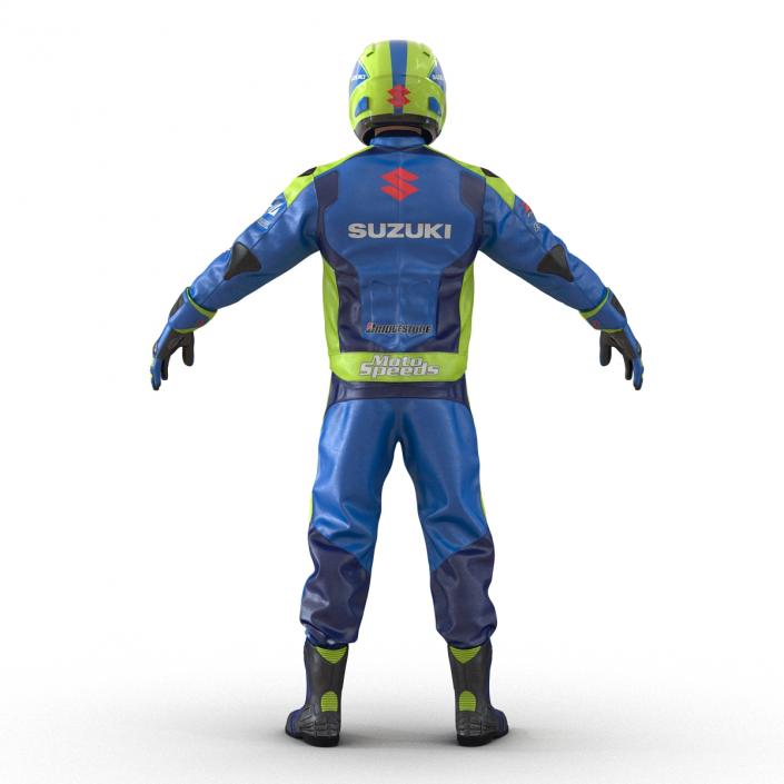 3D Motorcycle Rider Rigged model