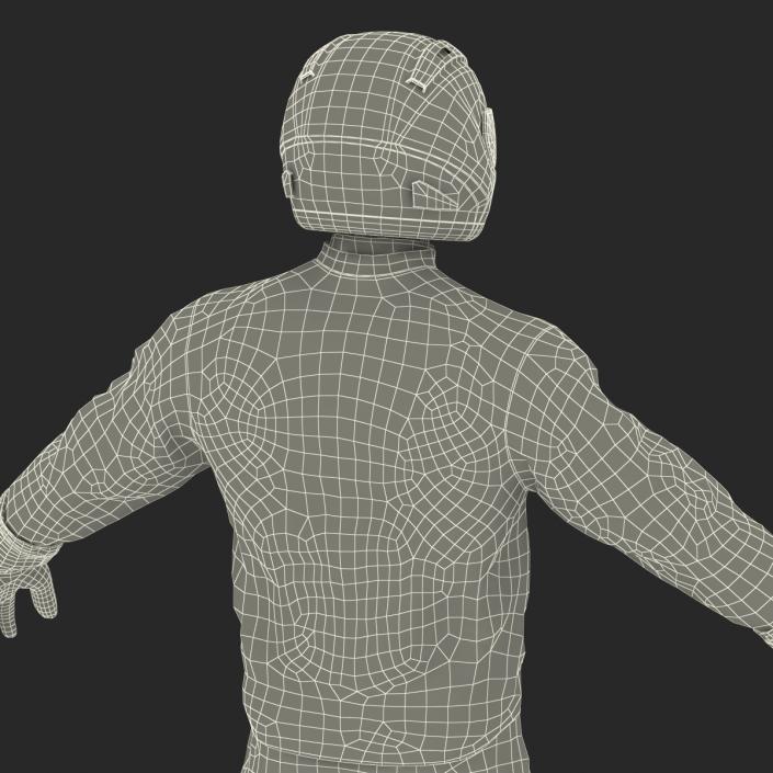 3D Motorcycle Rider Rigged model