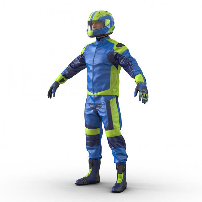 Motorcycle Rider Generic 3D model