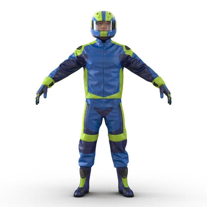 Motorcycle Rider Generic 3D model