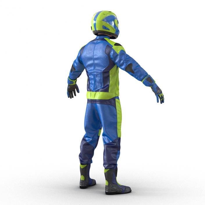 Motorcycle Rider Generic 3D model